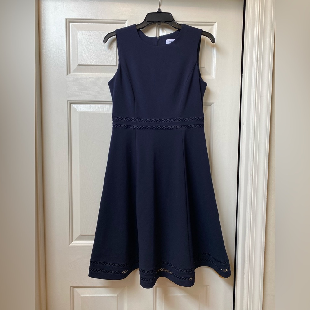 Navy Calvin Klein dress